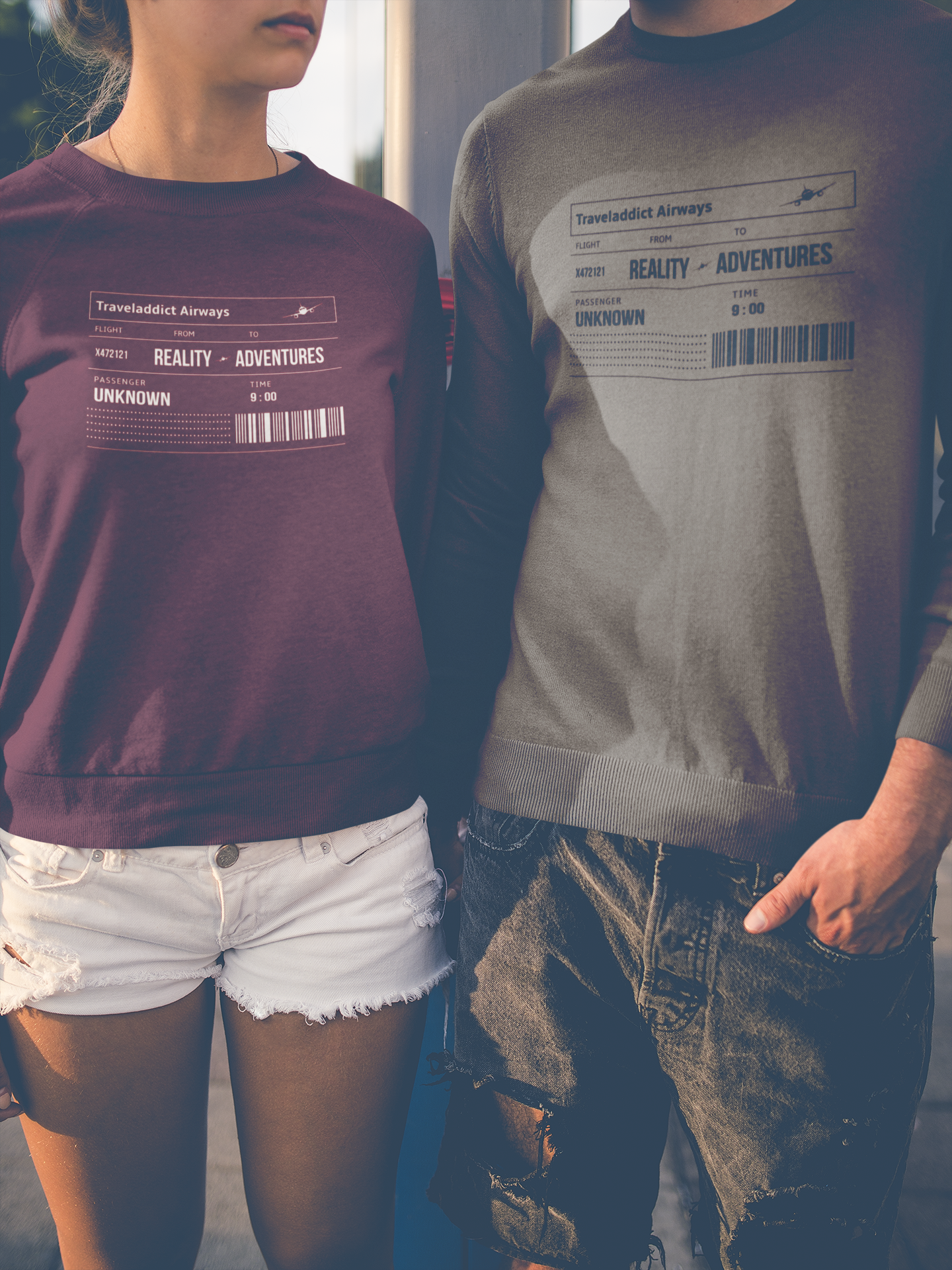 Boarding Card Unisex Sweatshirt