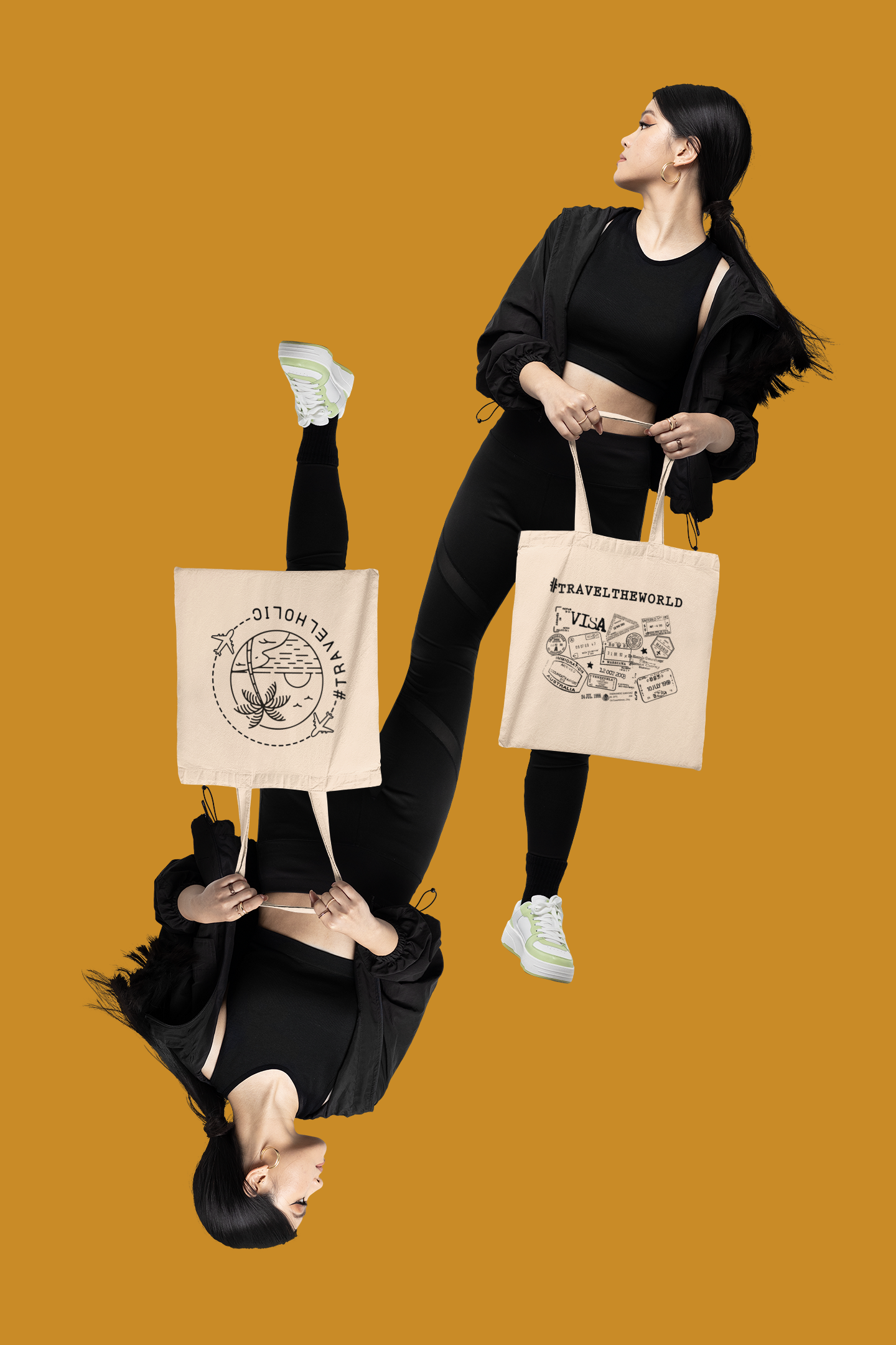 TRAVELHOLIC - TOTEBAG