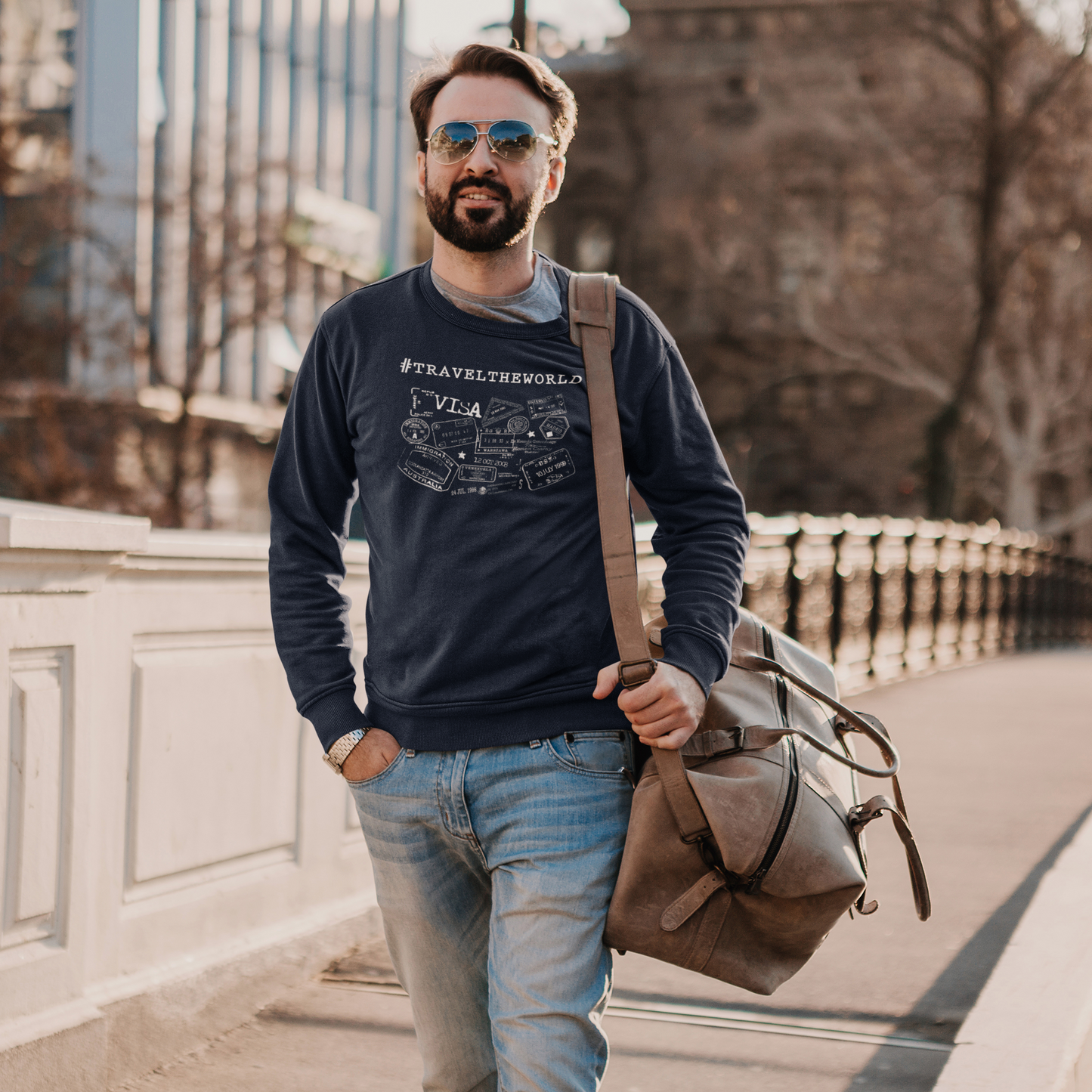 #TraveltheWorld Unisex Sweatshirt