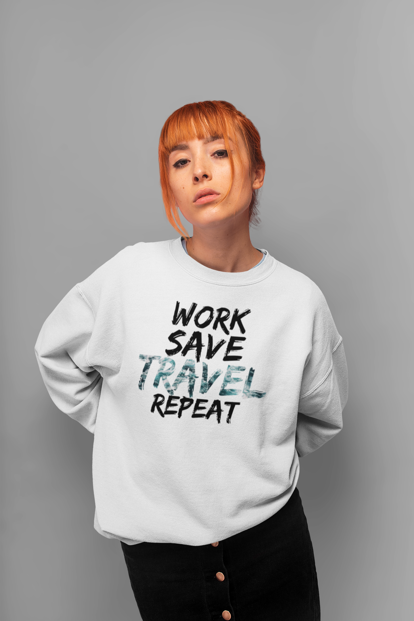 WORK SAVE TRAVEL - SWEATSHIRT UNISEX