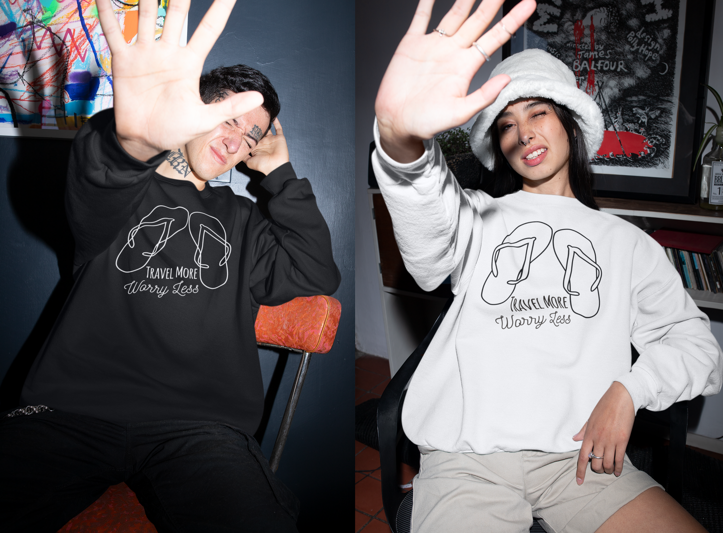 TRAVEL MORE - SWEATSHIRT UNISEX