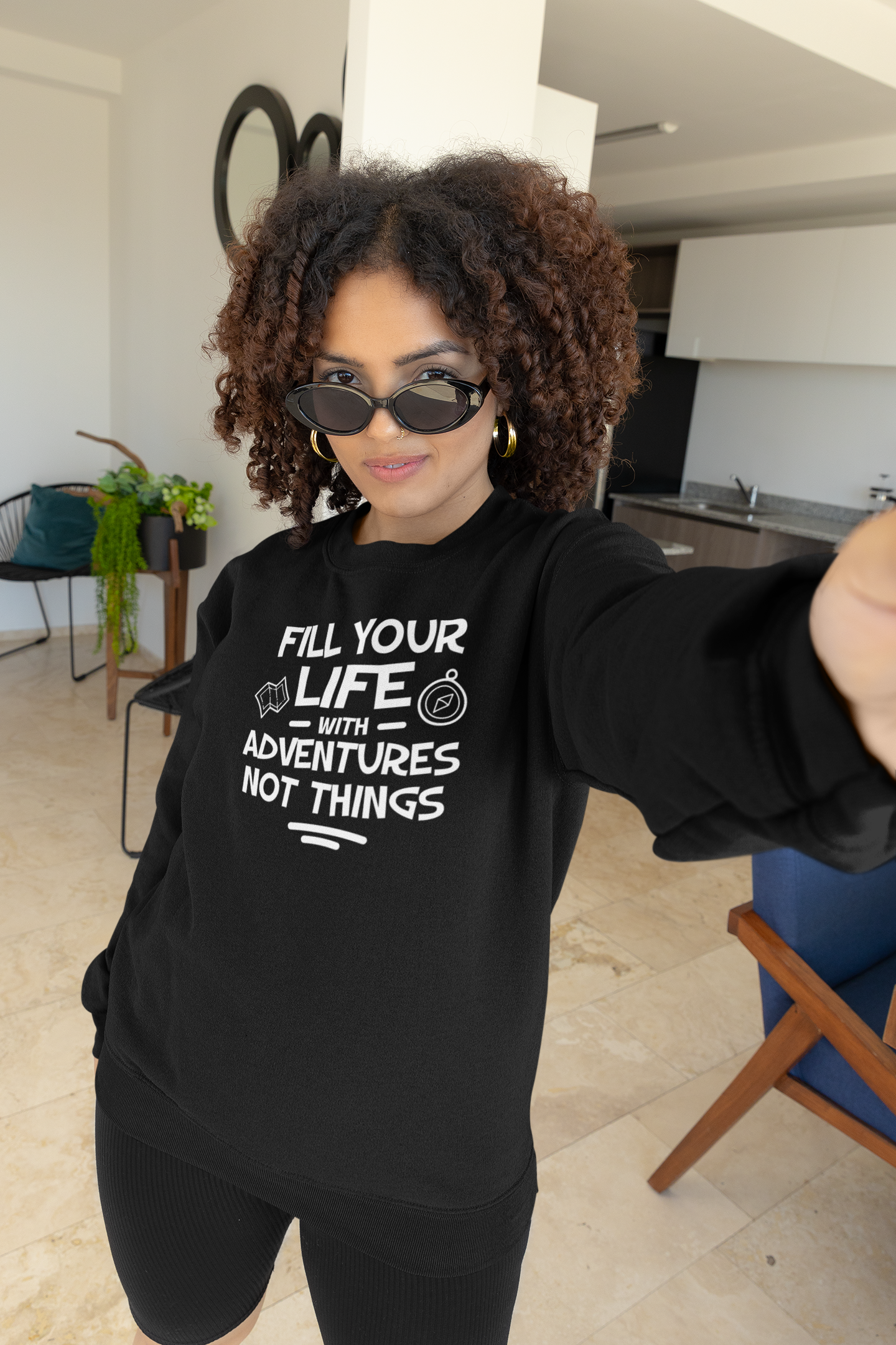 FILL YOUR LIFE WITH ADVENTURES - SWEATER UNISEX