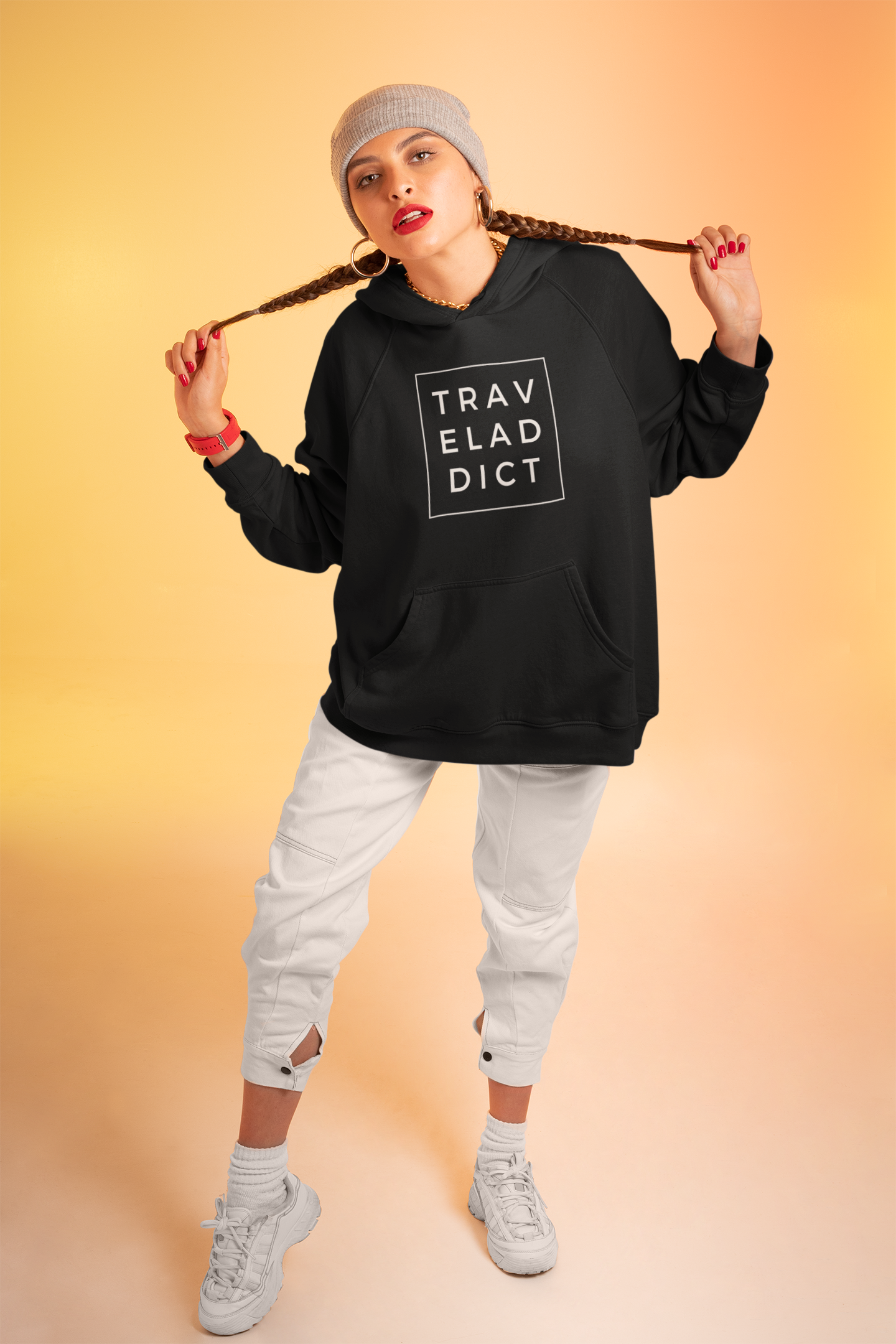 TRAVELADDICT - HOODIE UNISEX