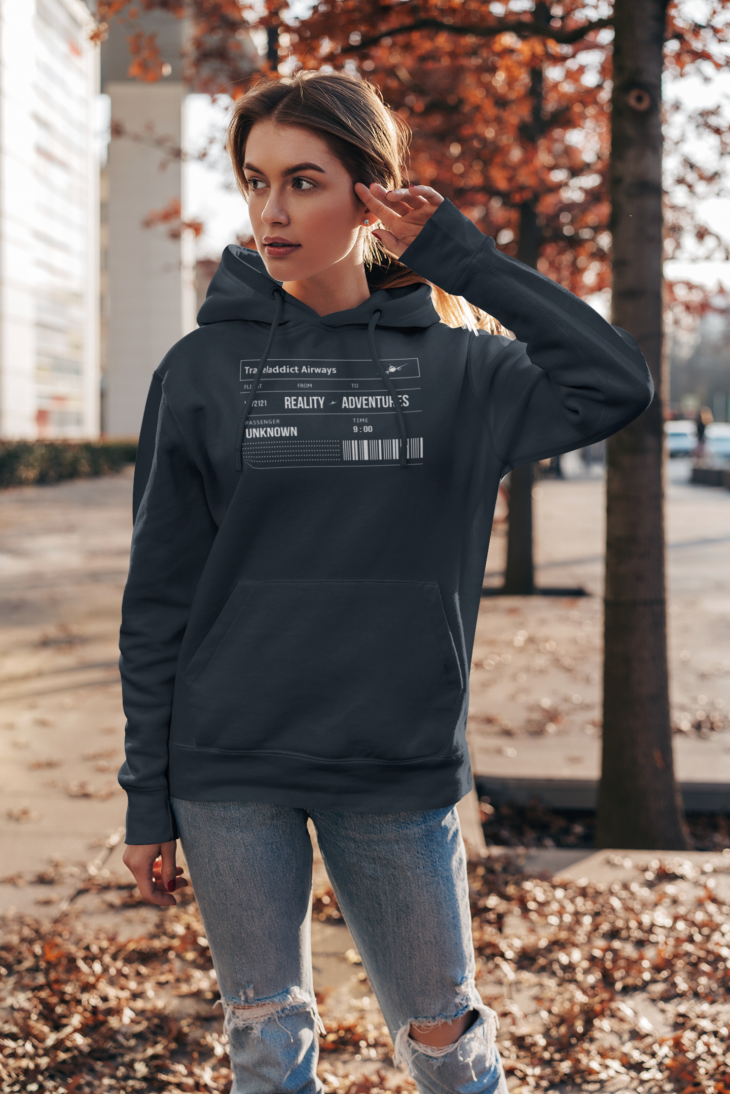 Boarding Card Unisex Hoodie