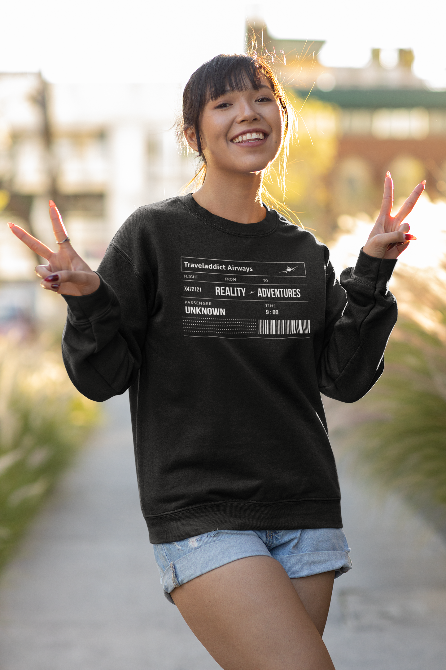 Boarding Card Unisex Sweatshirt