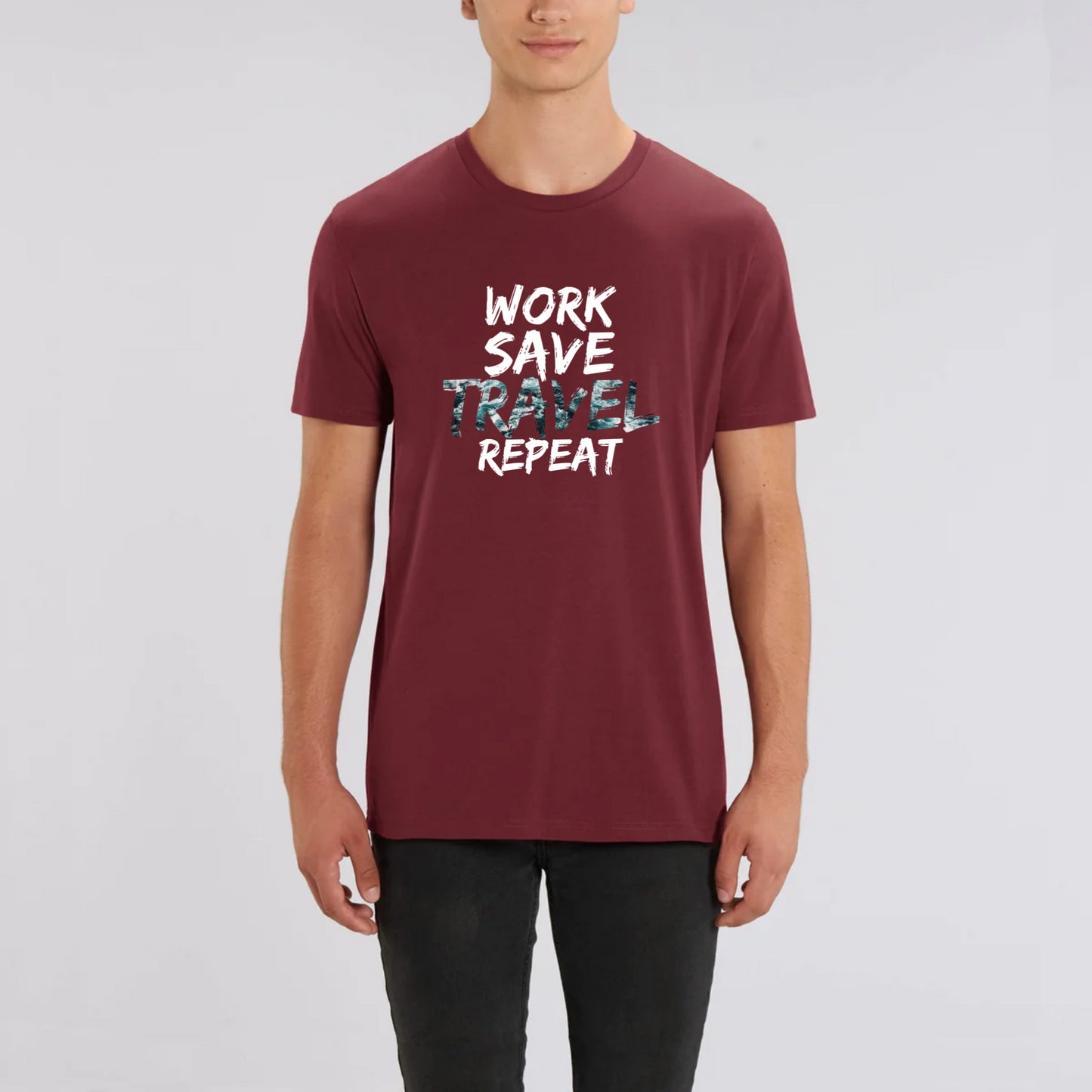 Work Save Travel Repeat Unisex T-Shirt