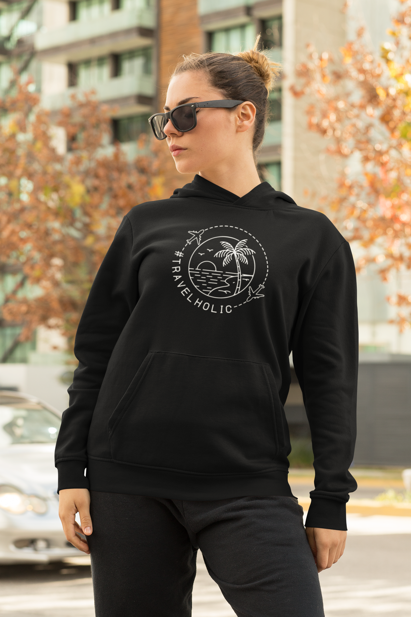 TRAVELHOLIC - HOODIE UNISEX