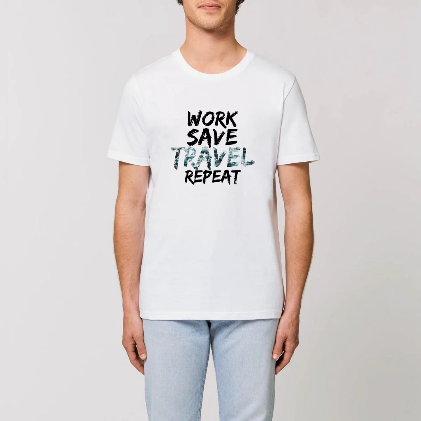 Work Save Travel Repeat Unisex T-Shirt