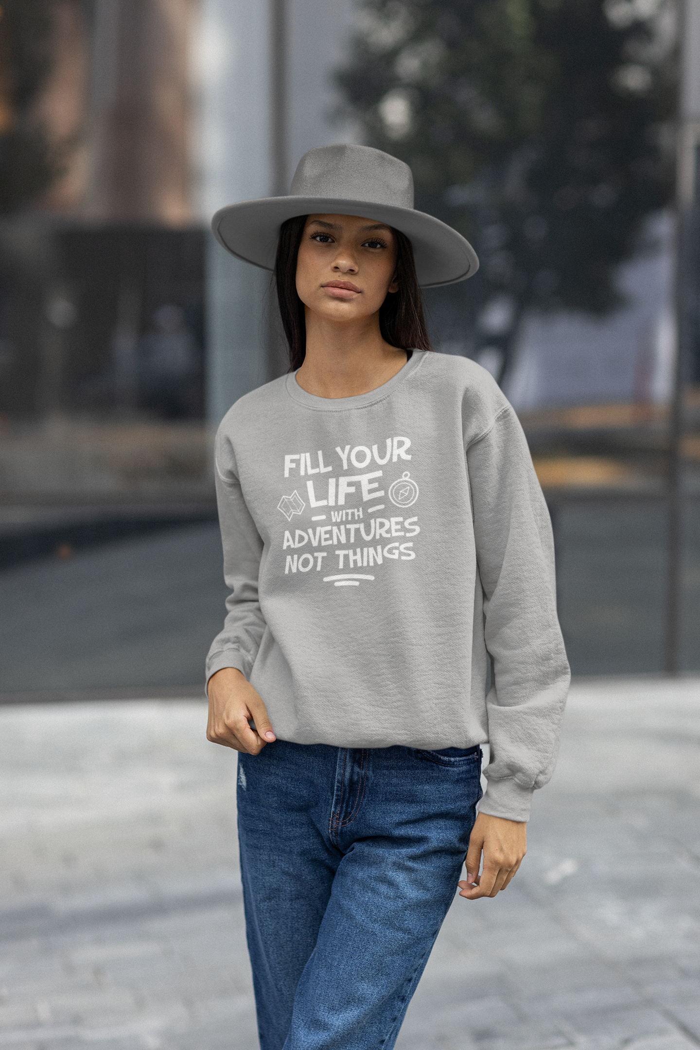 FILL YOUR LIFE WITH ADVENTURES - SWEATER UNISEX