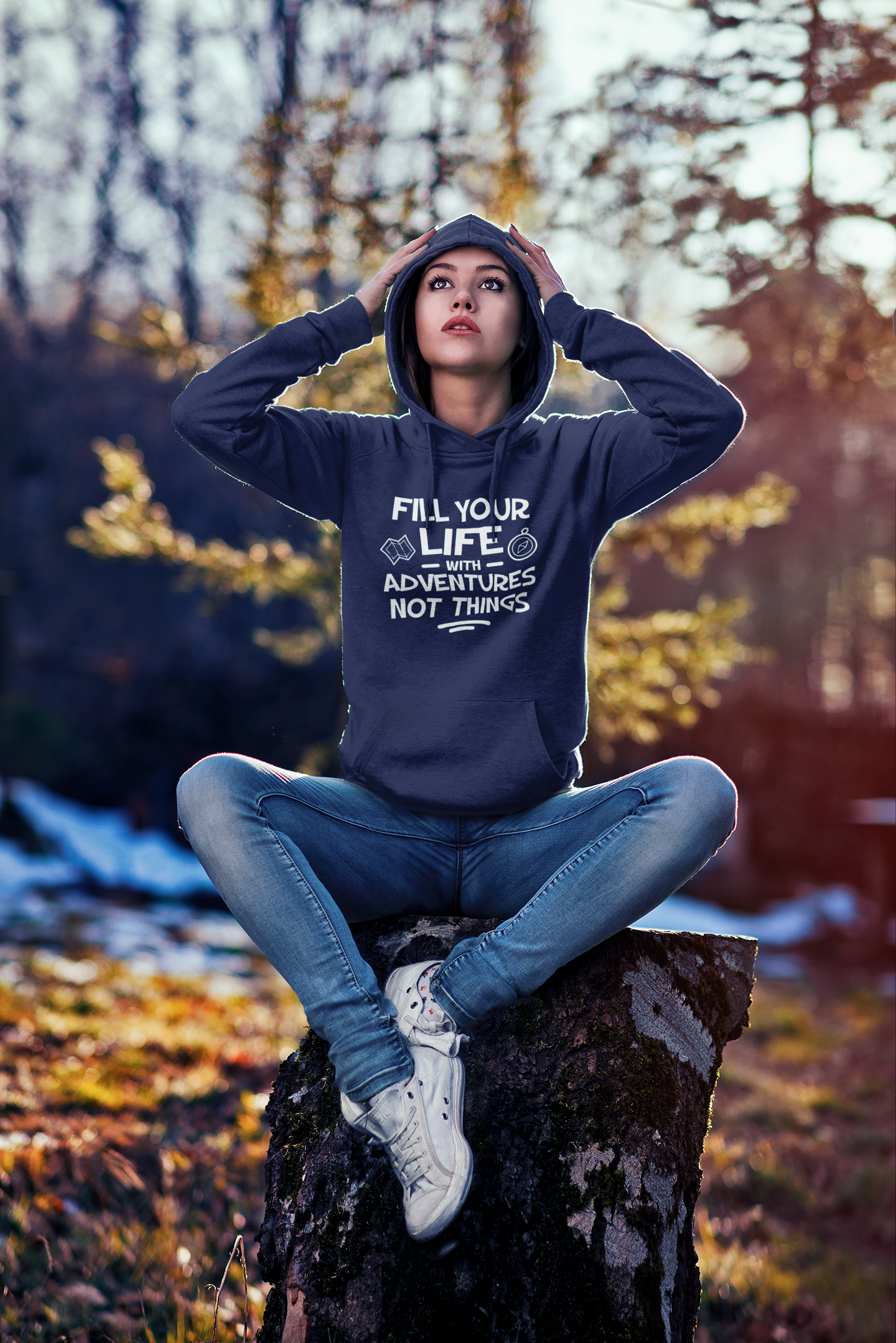 FILL YOUR LIFE WITH ADVENTURES - HOODIE UNISEX