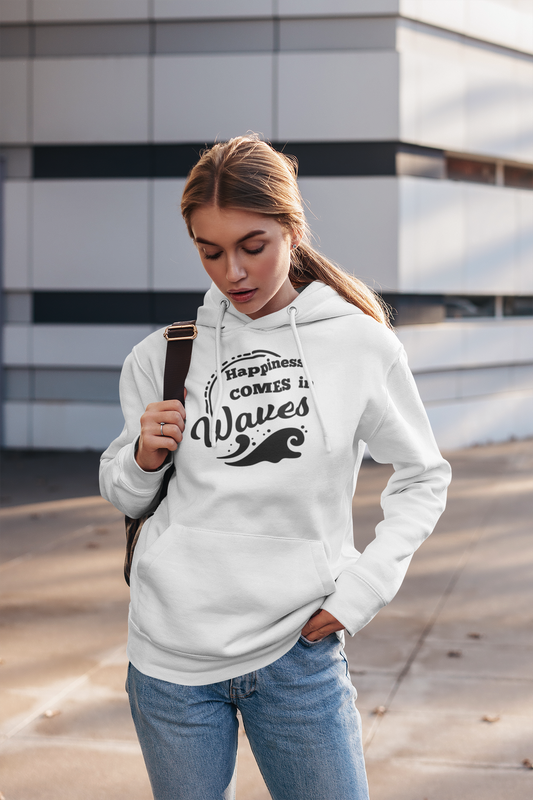 Happiness comes in Waves Unisex Hoodie