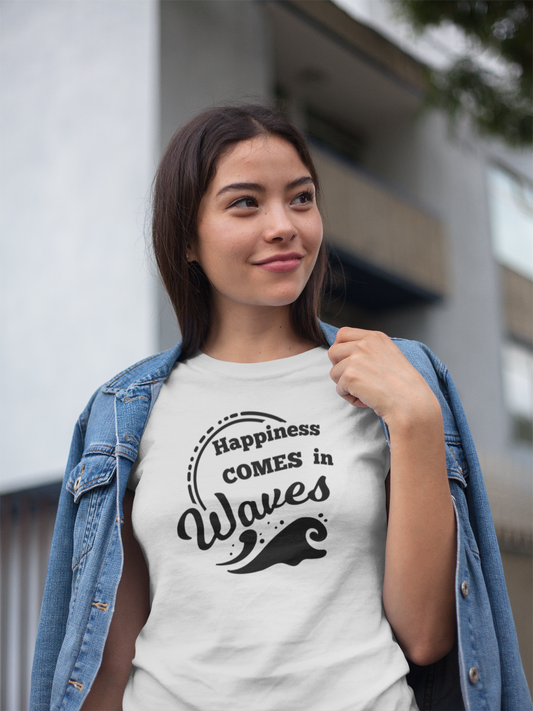 Happiness comes in Waves Unisex T-Shirt