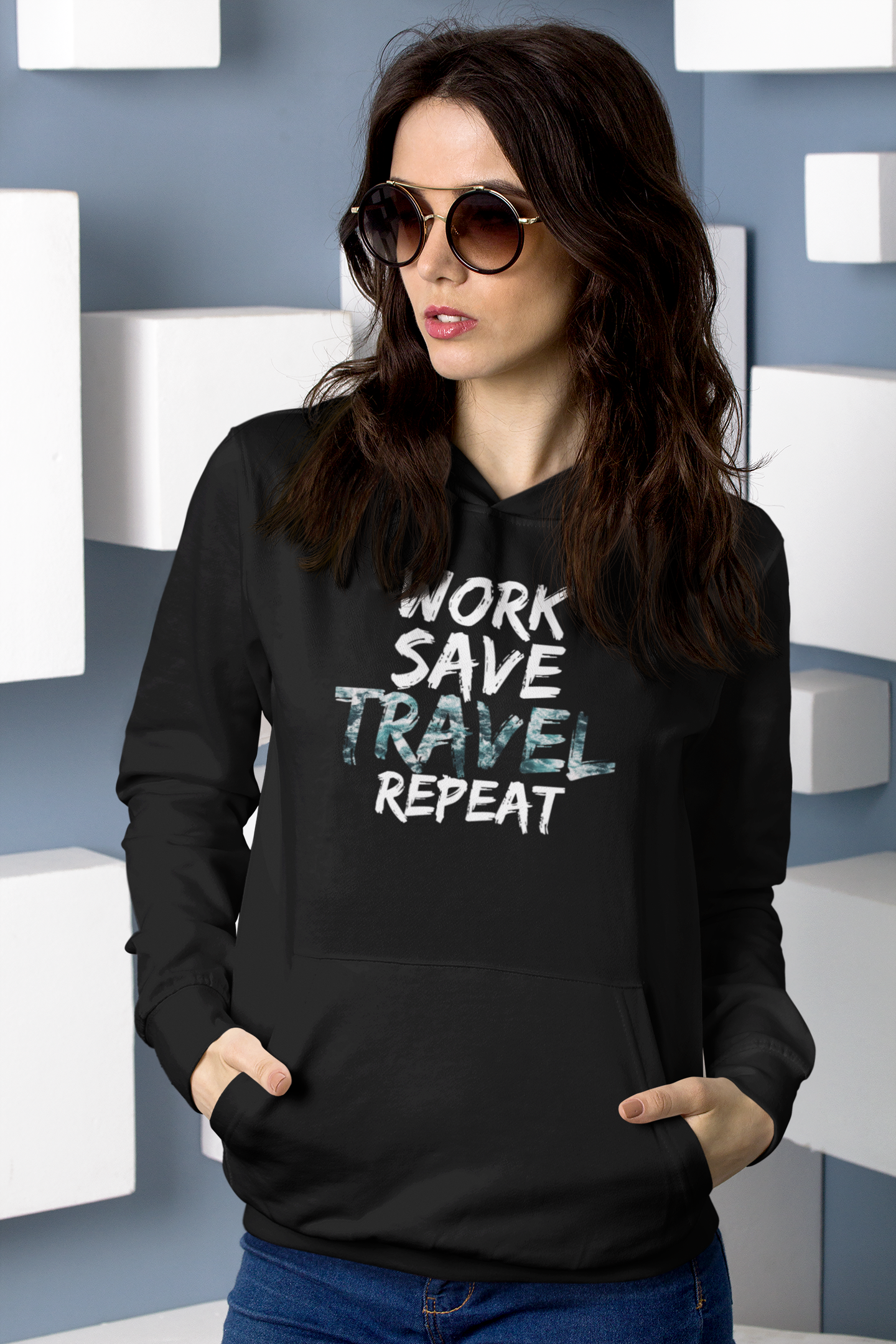 WORK SAVE TRAVEL - HOODIE UNISEX