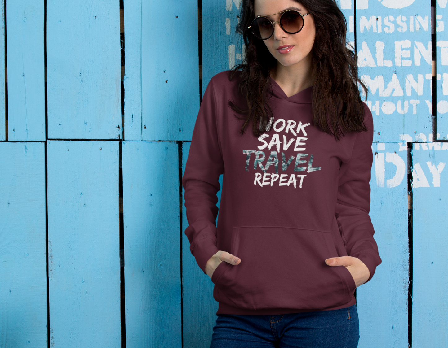 WORK SAVE TRAVEL - HOODIE UNISEX